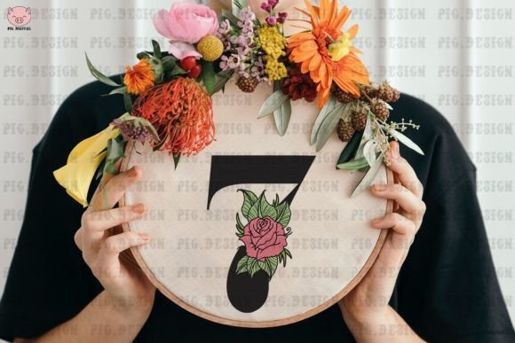 Reviewing Flower Rose Font 7 for Embroidery